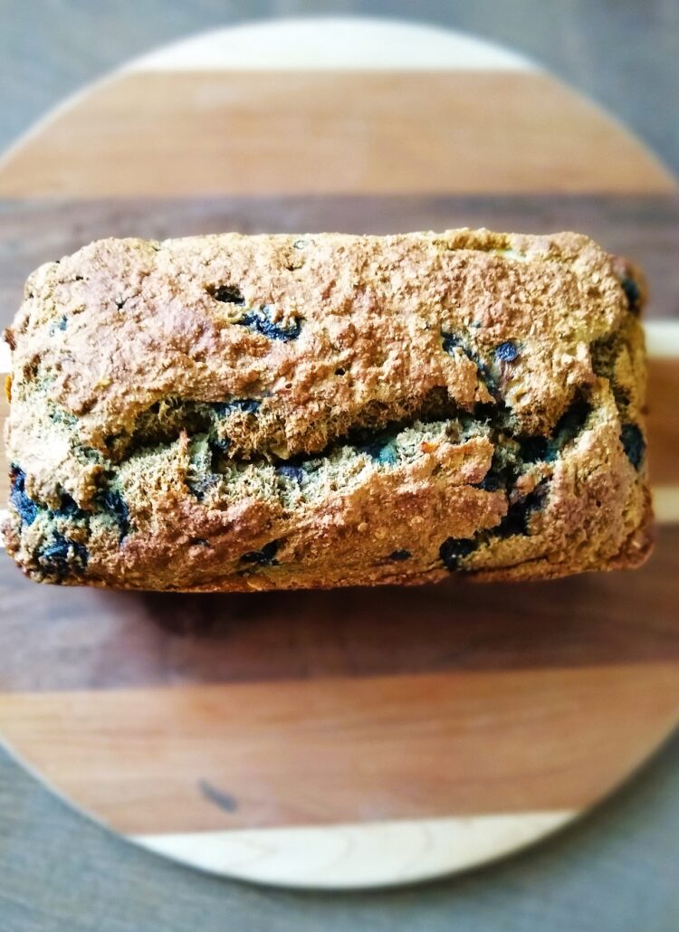 Best EVER Blueberry Banana Nut Bread-Vegan and Gluten Free helps fight fatigue