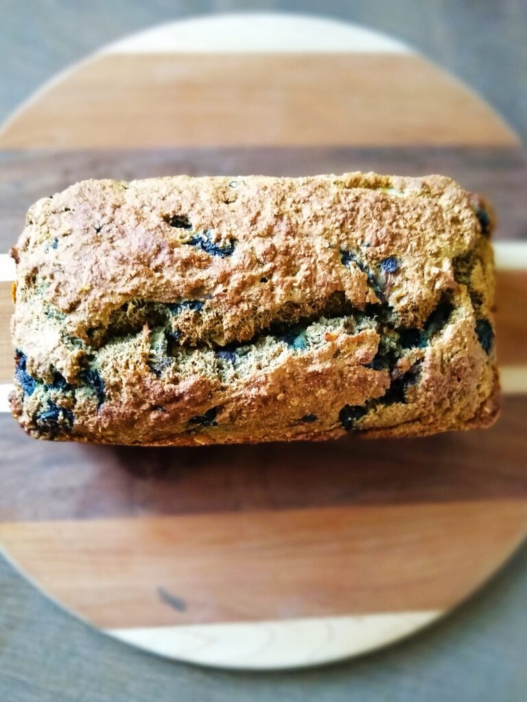 Best EVER Blueberry Banana Nut Bread-Vegan and Gluten Free helps fight fatigue